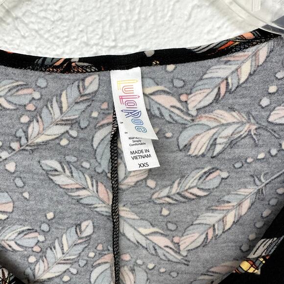 NWT LuLaRoe Feathers Perfect T-Shirt Tunic Length - Picture 8 of 9